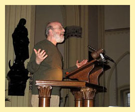 Jeroen tijdens lezing